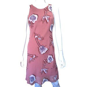 Wild Fable Womens Sleeveless Pink Floral Dress Rayon Polyester Size S New